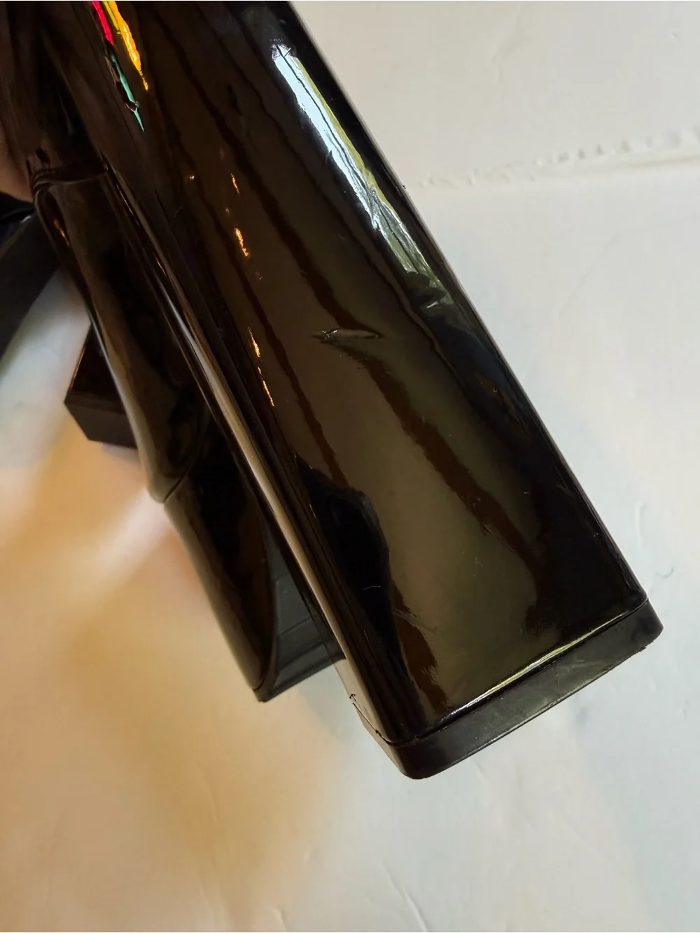 Killstar 2018 Black Patent PVC Trace Platform Boots Size 6